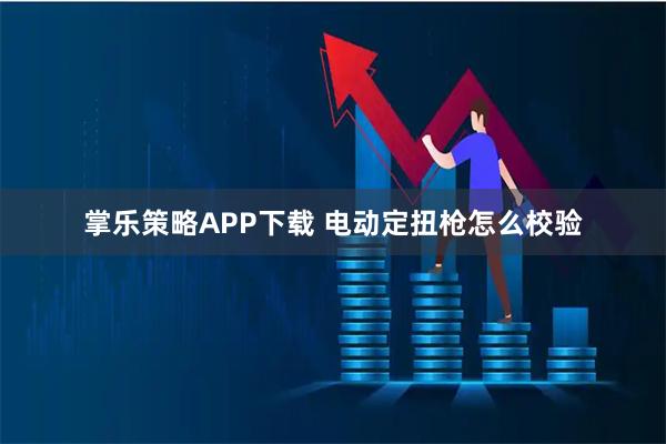 掌乐策略APP下载 电动定扭枪怎么校验