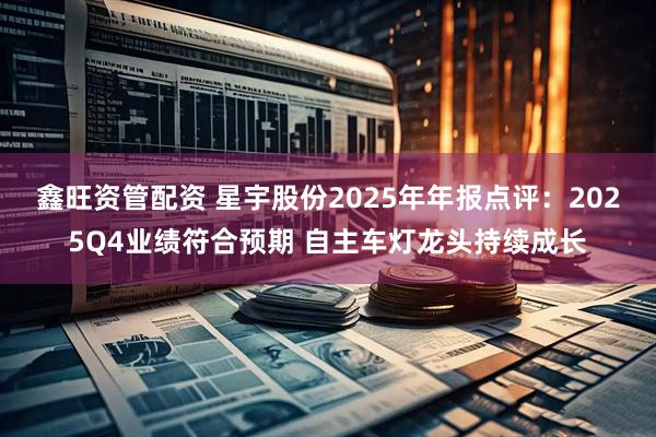 鑫旺资管配资 星宇股份2025年年报点评：2025Q4业绩符合预期 自主车灯龙头持续成长